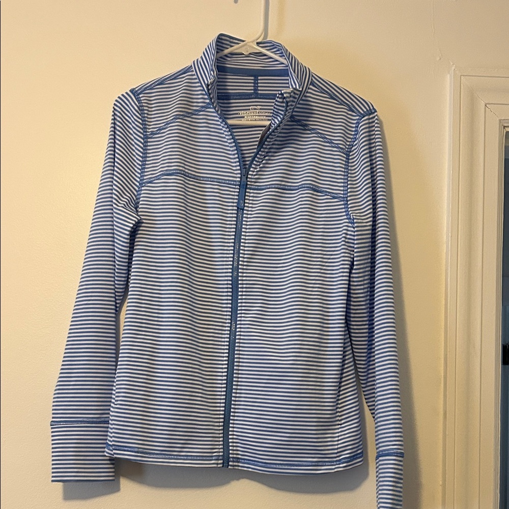 Vineyard Vines- Striped Performance Full Zip Jacket, Size Small , NWT, $89